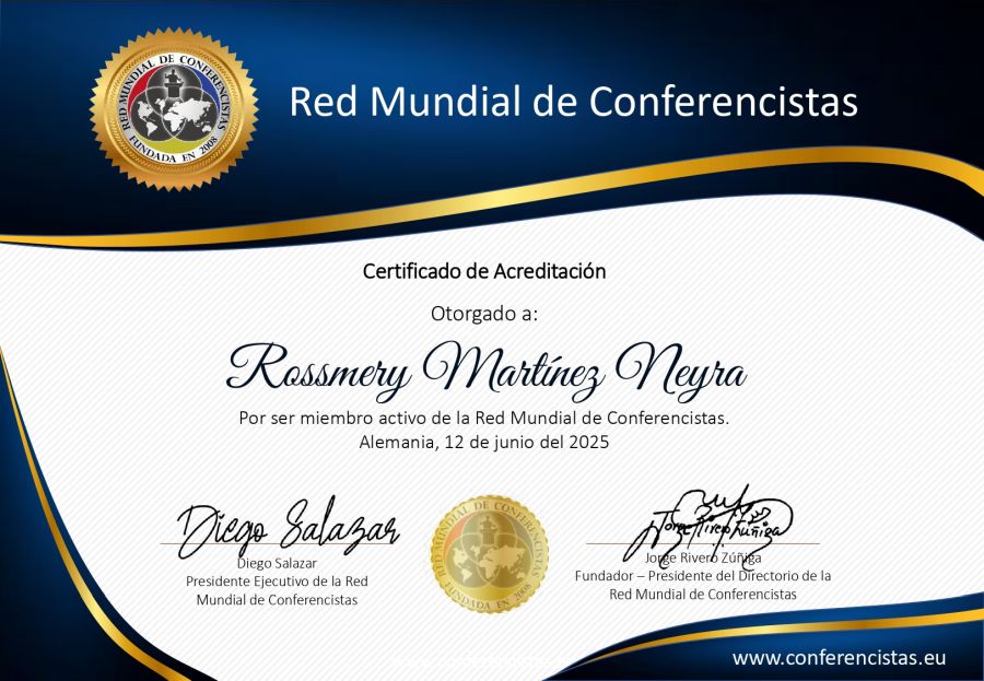 Certificado de Acreditación Rossmery Martínez